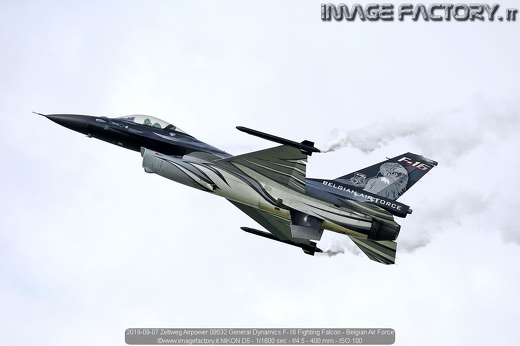 2019-09-07 Zeltweg Airpower 09532 General Dynamics F-16 Fighting Falcon - Belgian Air Force